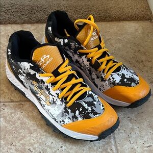 Boombah Men's Athletic Shoes - Black and Orange